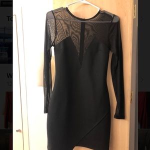 All black mess top TOBI dress